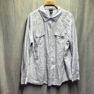 Torrid Soft Blue Casual button up Top size 2XL